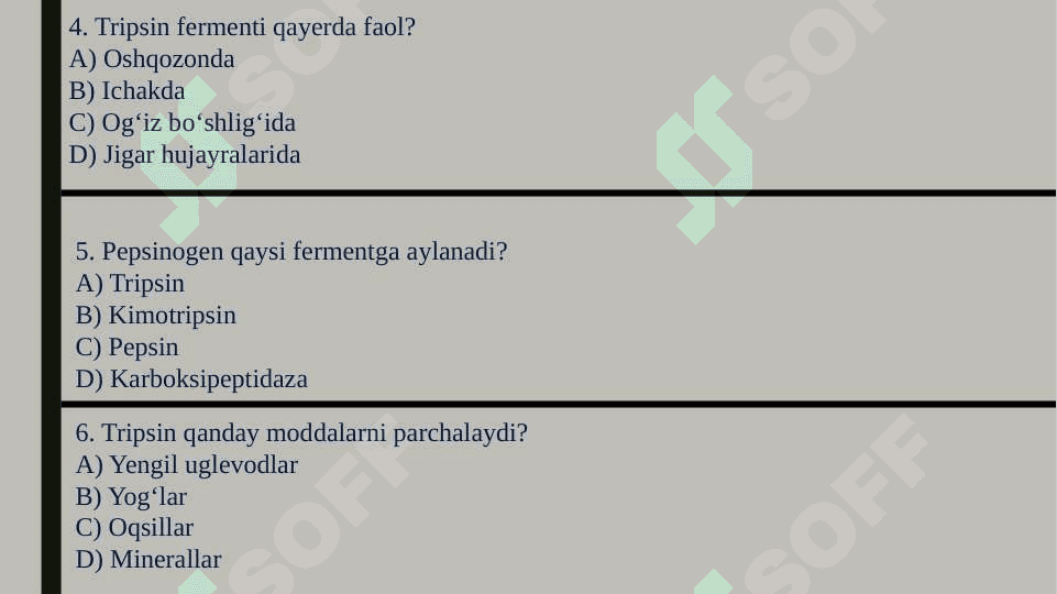 OQSILLARNI OSHQOZON-ICHAK YO‘LIDA FERMENT TA’SIRIDA PARCHALANISHI 3