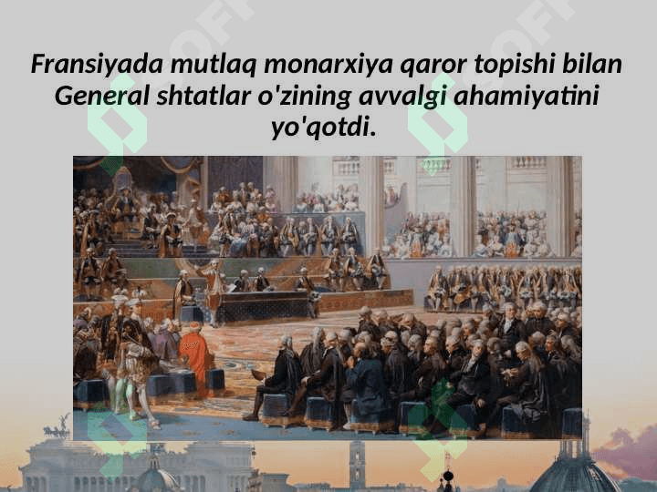 Fransiyada mutlaq monarxiya 3