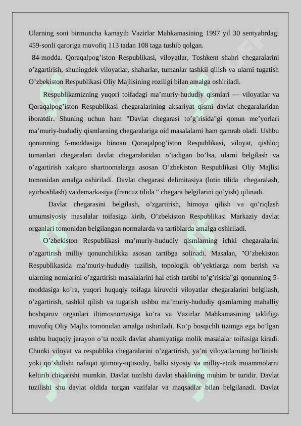 O’zbekistonning ma’muriy-hududiy tuzilishi 24 7