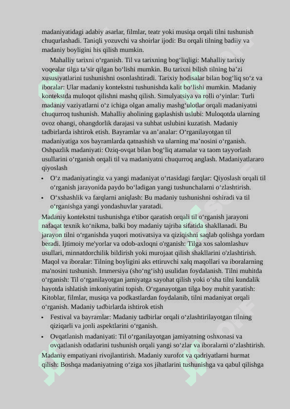 Til o`rganishda muhit va madaniy konteksning ahamiyati 8