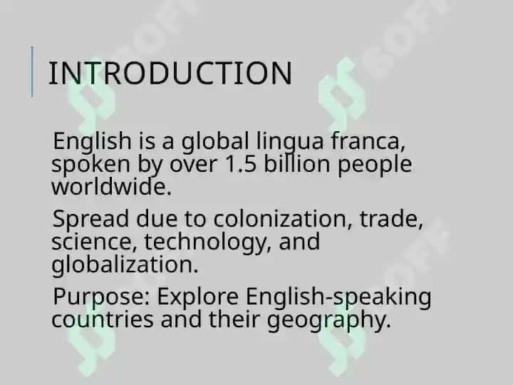 English-Speaking Countries and Their Geography 2