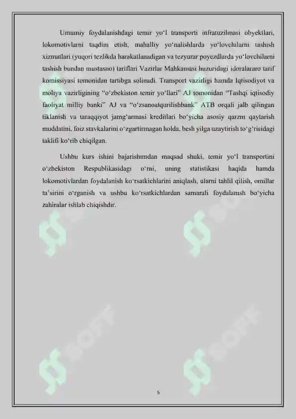 Temir yo‘l transporti statistikasi 5