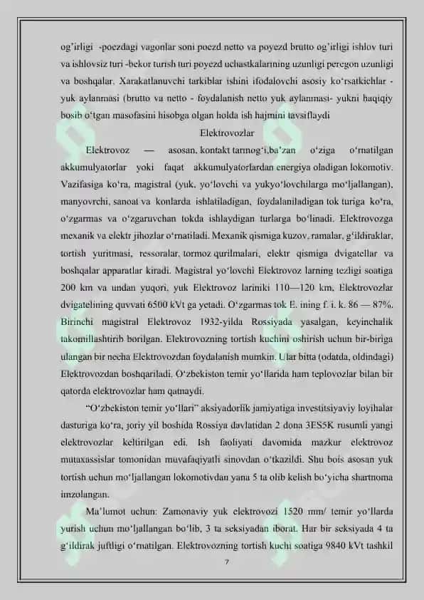 Temir yo‘l transporti statistikasi 7
