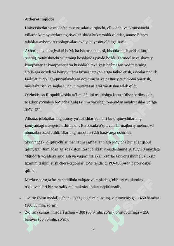 KOMPYUTER TEXNOLOGIYALARI YORDAMIDA O'QITUVCHILARNING KASBIY MALAKALARINI OSHIRIB BORISHI 7
