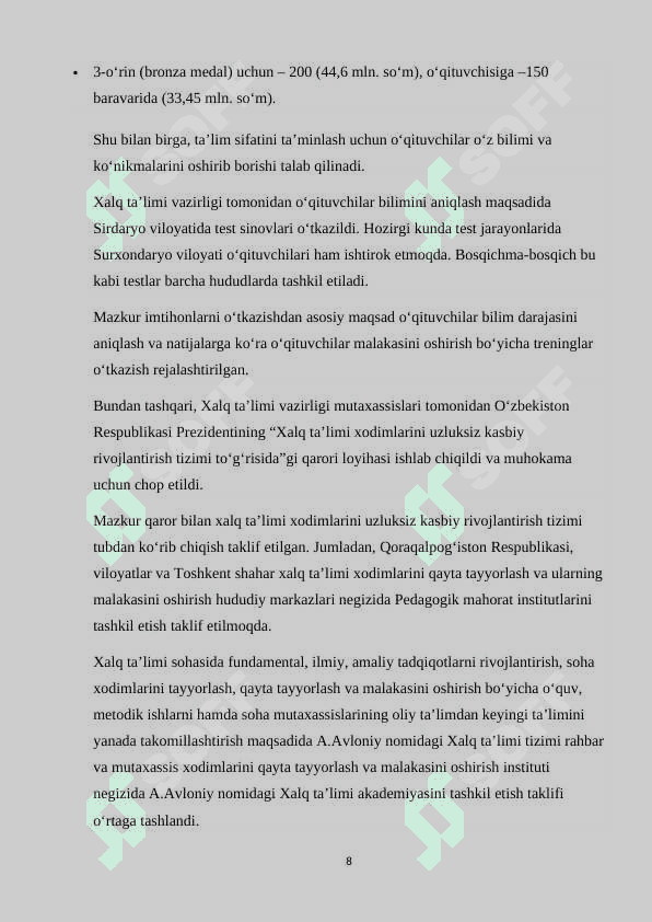 KOMPYUTER TEXNOLOGIYALARI YORDAMIDA O'QITUVCHILARNING KASBIY MALAKALARINI OSHIRIB BORISHI 8