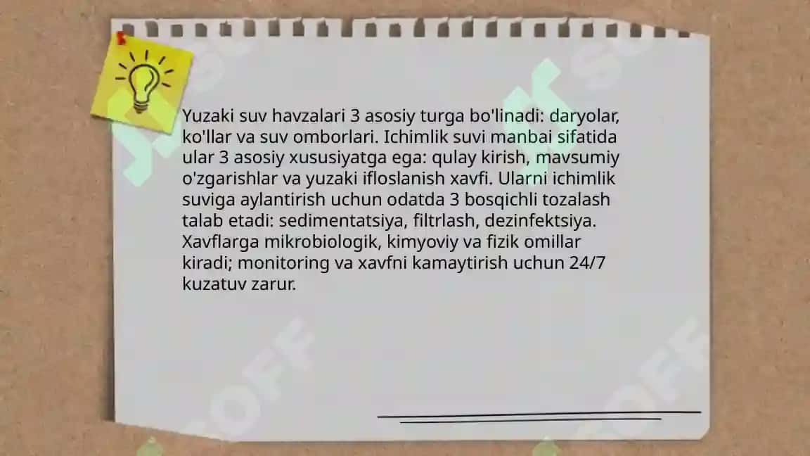 Yer osti suvlari: akviferlar va ichimlik suvi manbalari 4