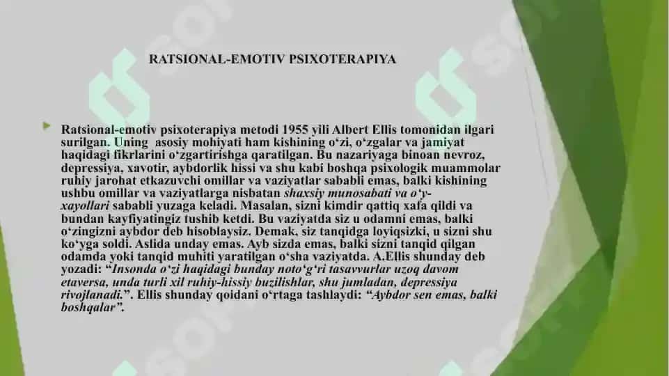 RATSIONAL-EMOTIV PSIXOTERAPIYA 3