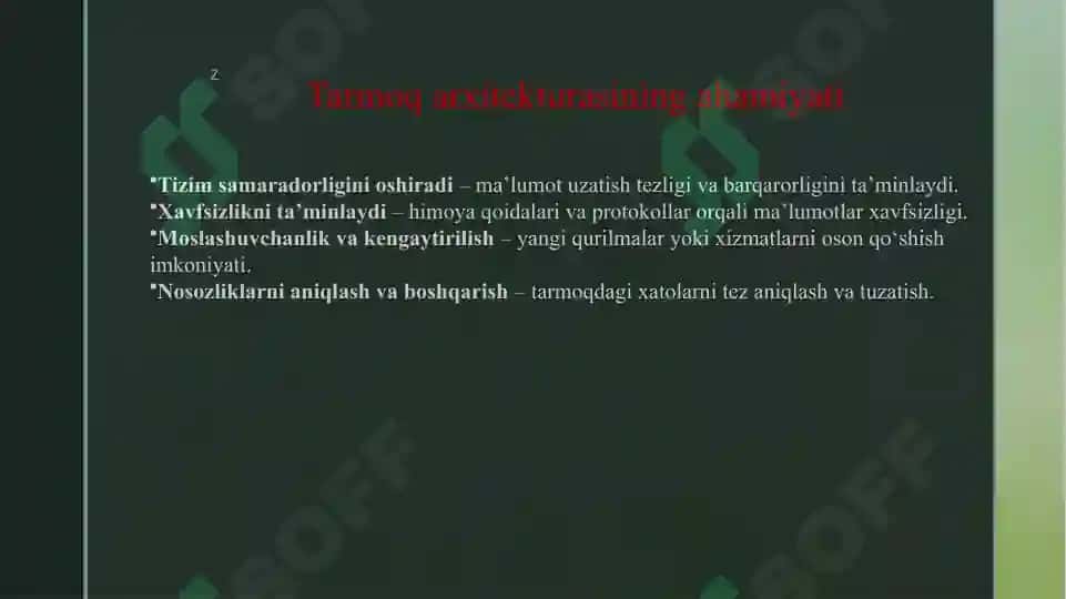 TARMOQ ARXITEKTURALARI 6