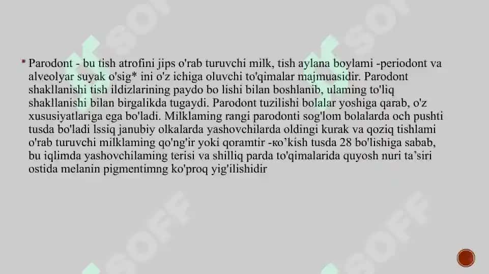 Parodont kasalliklari indekslari. JSST kriteriyalari. 2