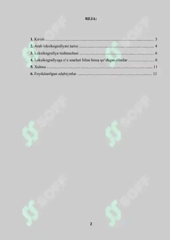 Arab Lesikografiyasiga Doir Tadqiqotlar 2