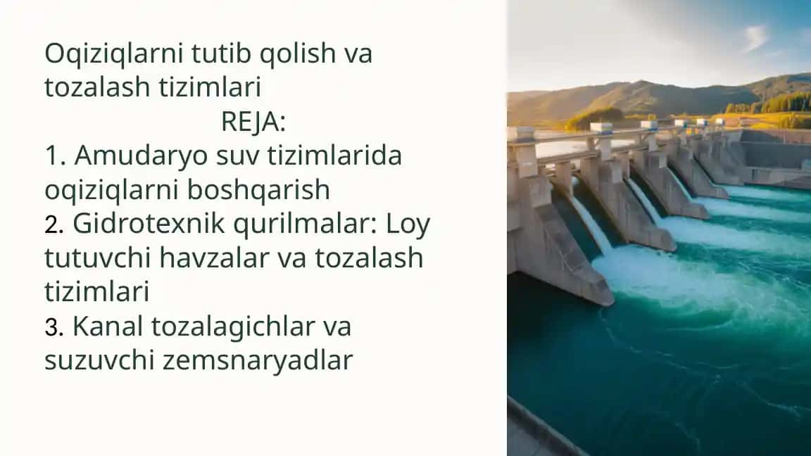 Oqiziqlarni tutib qolish vatozalashtizimlari