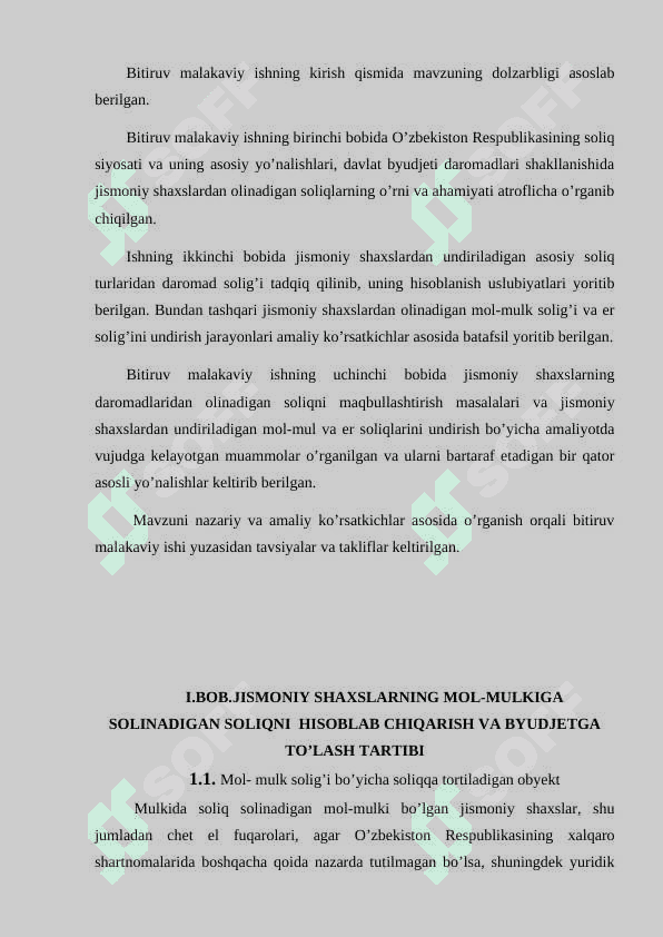 Jismoniy shaxslardan olinadigan mol-mulk solig’i va uning ahamiyati 6