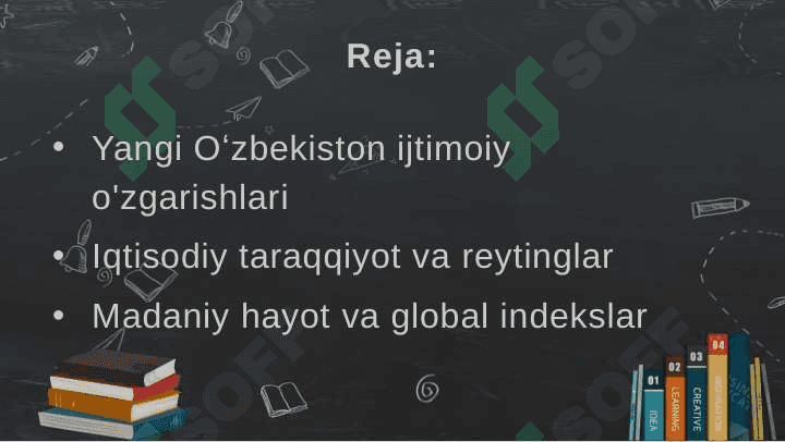 Yangi Oʻzbekiston ijtimoiy-siyosiy,iqtisodiy va madaniy hayotida roʻy berayotgan oʻzgarishlarning xalqaro reyting va indekslarda aks etishi 2