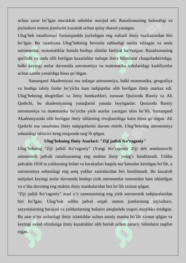 Samarqand akademiyasida olib borilgan astronomik kuzatishlar va ularning natijalari  mavzusida maqola  24 2