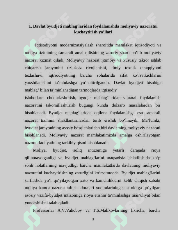 BYUDJETDAN MOLIYALASHTIRISH TIZIMI 5