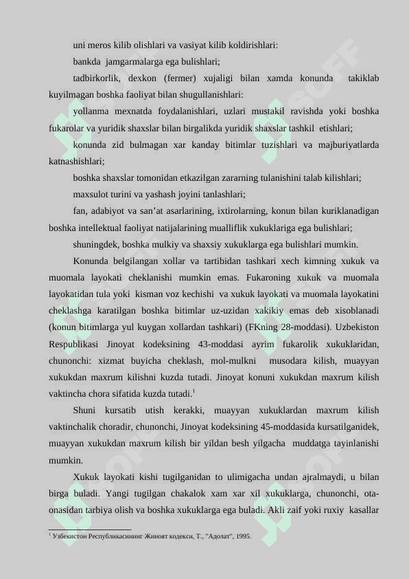 Fuqarolik huquqi sub’ektlari va ob’ektlari 24 3