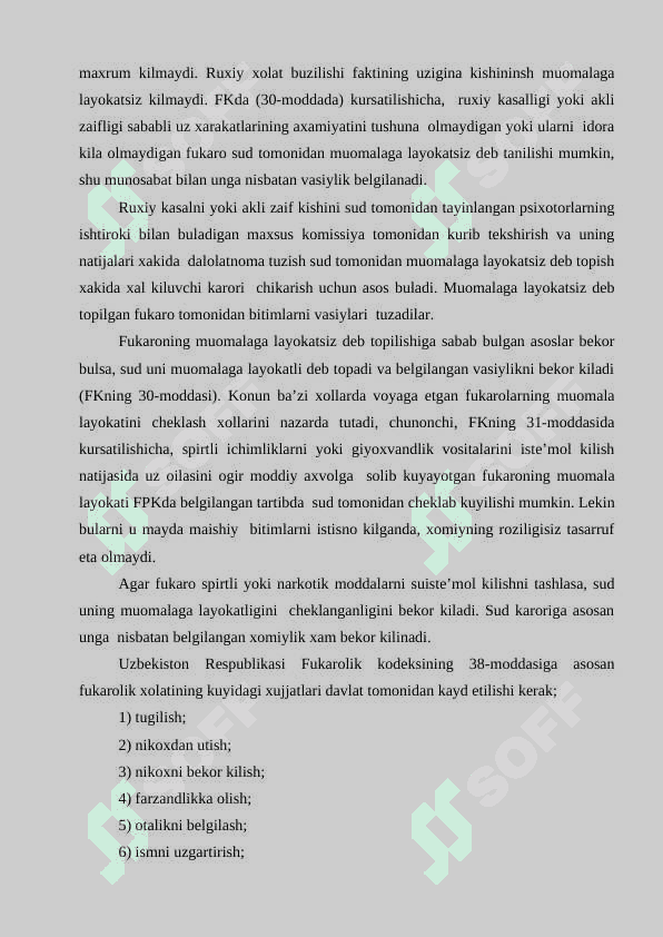 Fuqarolik huquqi sub’ektlari va ob’ektlari 24 7