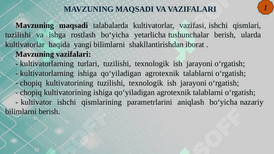 KULTIVATOR VA FAOL TASIRLI RATATSION ISHCHI ORGANLI MASHINALAR NAZARYASI VA HISOBI 4