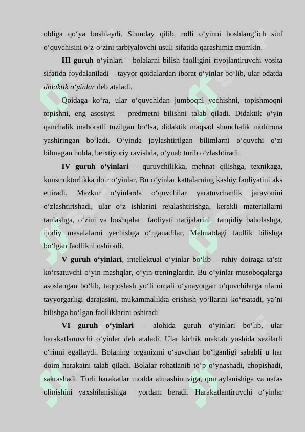 Boshlang’ich sinflarda ona tili darslarida morfemik tahlilni amalga oshirishda didaktik  o’yinlardan foydalanish usullari 8