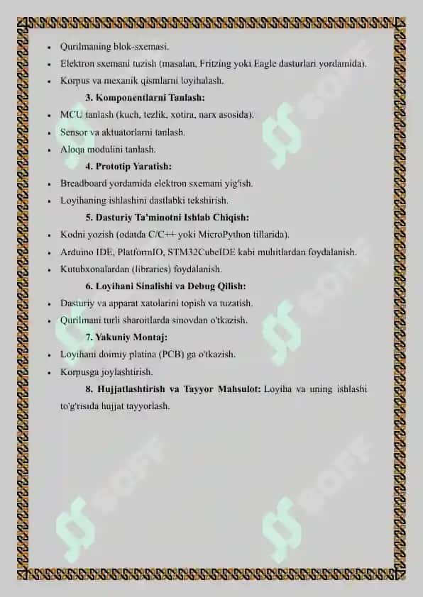 referat Mikrokontrollerlar asosida “aqlli” qurilmalarni 3