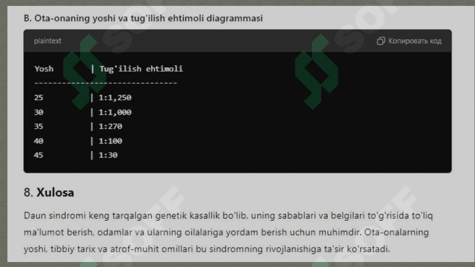 XROMOSOMA KASALLIKLARINING KELIB CHIQISH SABABLARI VA ASORATLARI 25 8