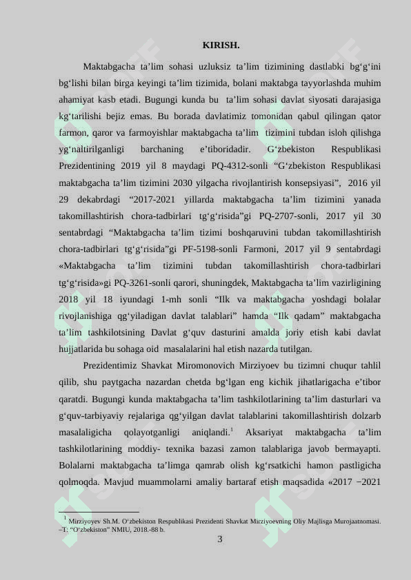 Mashg’ulot-maktabgacha yoshdagi bolalarga ta’lim berishning asosiy shakli. 3