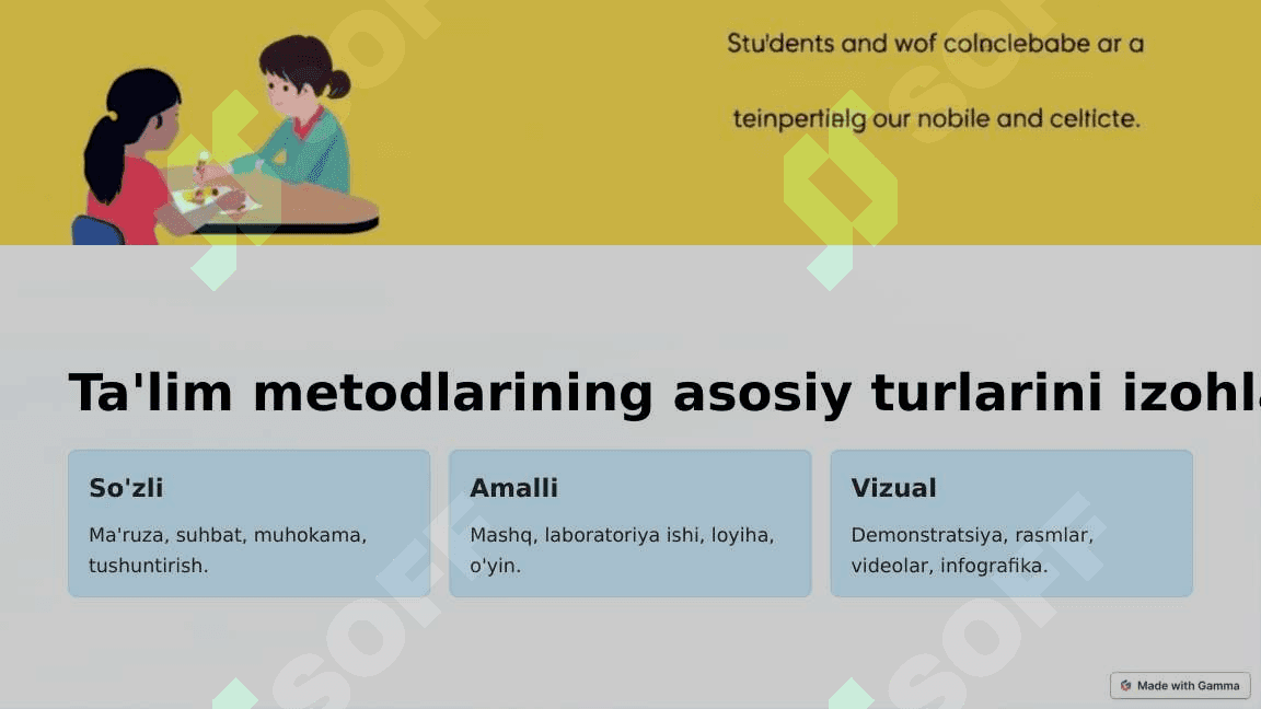 ZAMONAVIY DIDAKTIKADA TA’LIM METODLARI TASNIFIGA TURLICHA YONDASHUVLAR 3