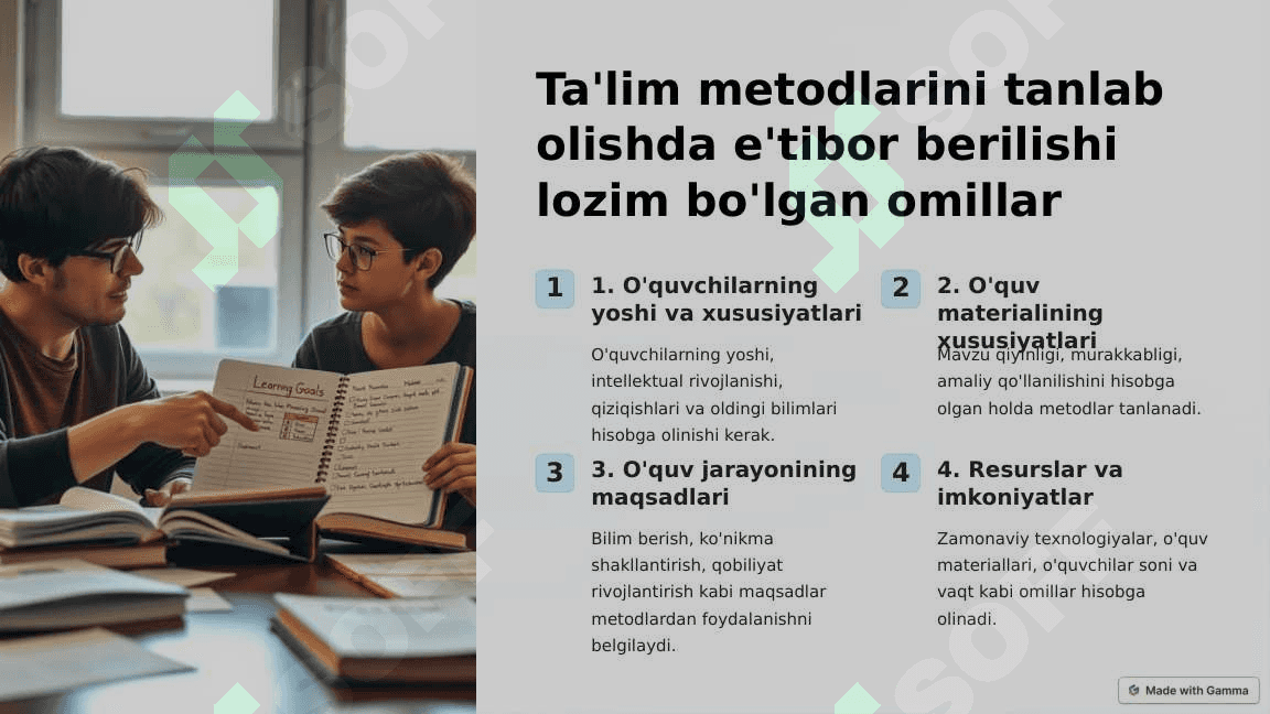 ZAMONAVIY DIDAKTIKADA TA’LIM METODLARI TASNIFIGA TURLICHA YONDASHUVLAR 4