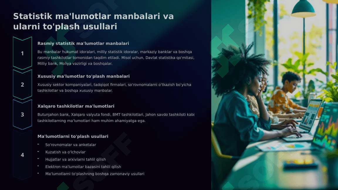 Ekonomеtrik tadqiqotlarda statistik ma'lumotlarni shakillantirish va ularni klassifilatsiyalasi 3