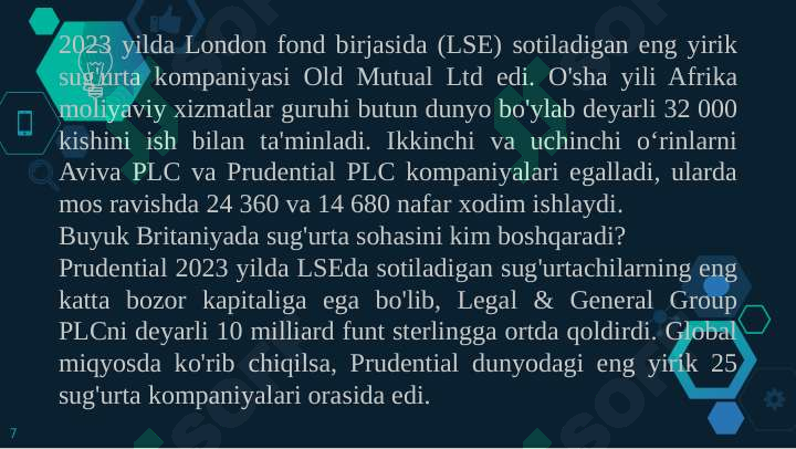 Buyuk britaniya sug’urta tizimi 7