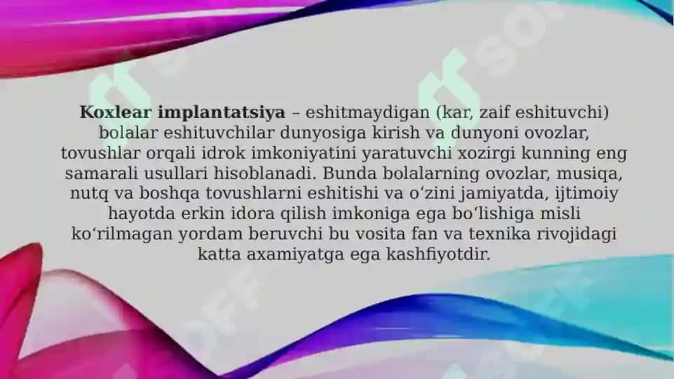 Koxlear implantli bolalarning eshituv-nutqiy reabilitatsiyasi bosqichlari tavsifi 3