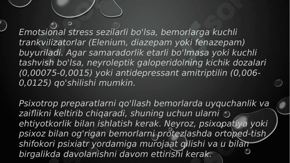 Tishlari to'liq bo'lmagan 
bemorlarga davolash rejasini tuzish 6