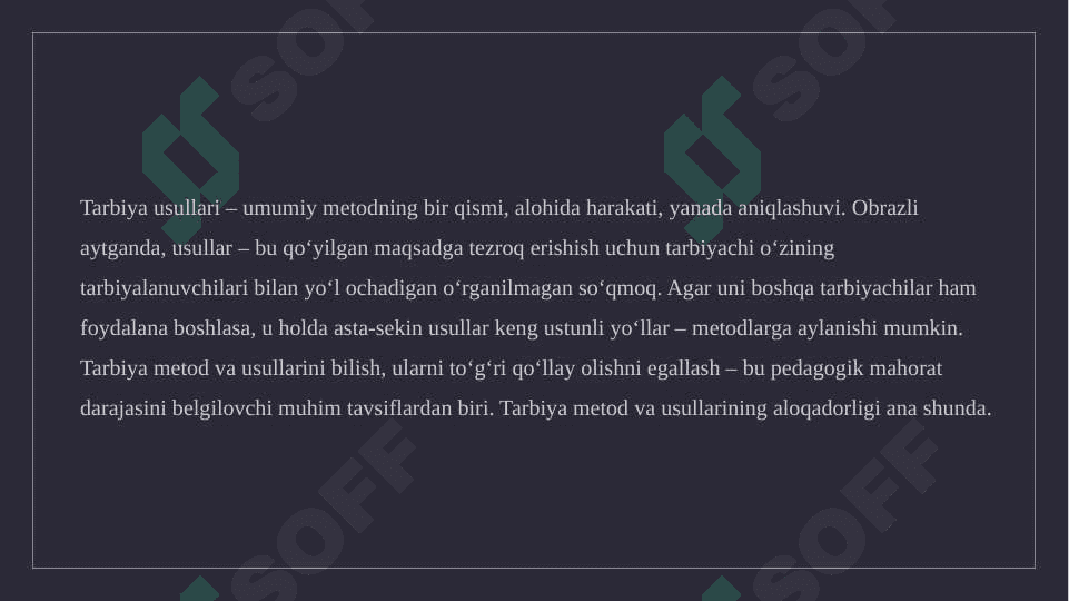 : tarbiya metodlari tasnifi, ijtimoiy ongni shakillantirishi metodlari 3