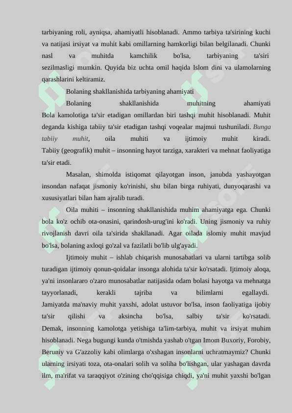 Bola rivojlanishida ijtimoiy omillar 3