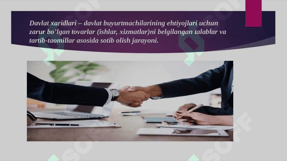 Davlat xaridlarining mohiyati 3