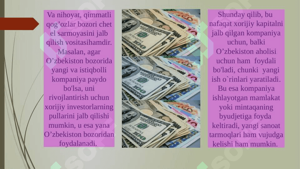 Davlat qimmatli qog‘ozlar bozorini rivojlantirish masalalari. 8
