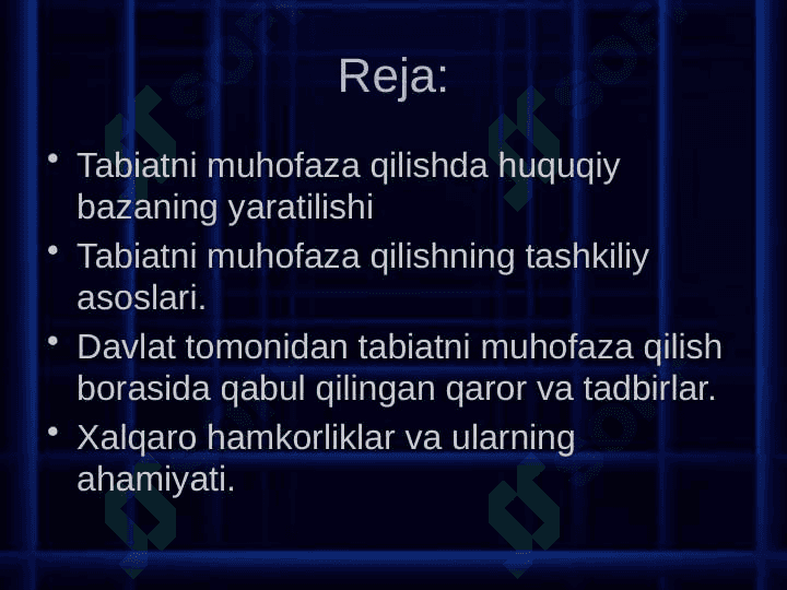 O'zbekistonda tabiatni muhofaza qilish amaliyoti. Yutuq va kamchiliklar 2