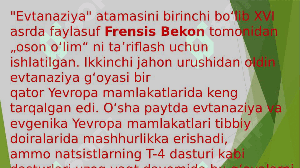 Evtanaziya va Palliativ yordam etik  muammolar sifatida 3