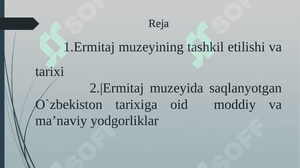 Rossiya fondlaridagi O‘zbekitonga oid madaniy boyliklar, ularning turlari va tadqiq etish masalalari 2