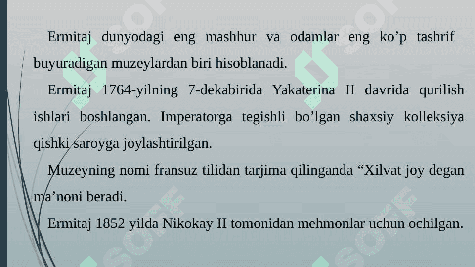 Rossiya fondlaridagi O‘zbekitonga oid madaniy boyliklar, ularning turlari va tadqiq etish masalalari 5