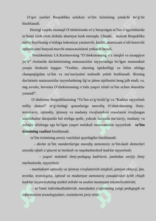 Ta'lim muassasasini  boshqarishga doir meyori huquqiy hujjatlar. 3