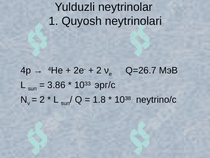 Neytrino astrofizikasi 5