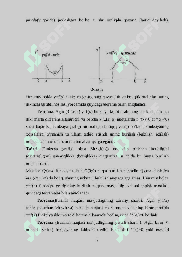 Funksiyaning ekstremum nuqtalari 7