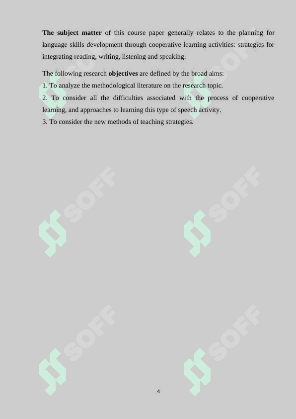 Planning for language skills development through cooperative learning activities 4