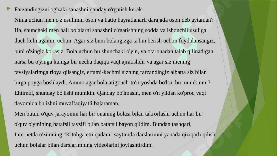 Turli yosh guruhlarda bolalarni sanashga o’rgatish vazifalari 3