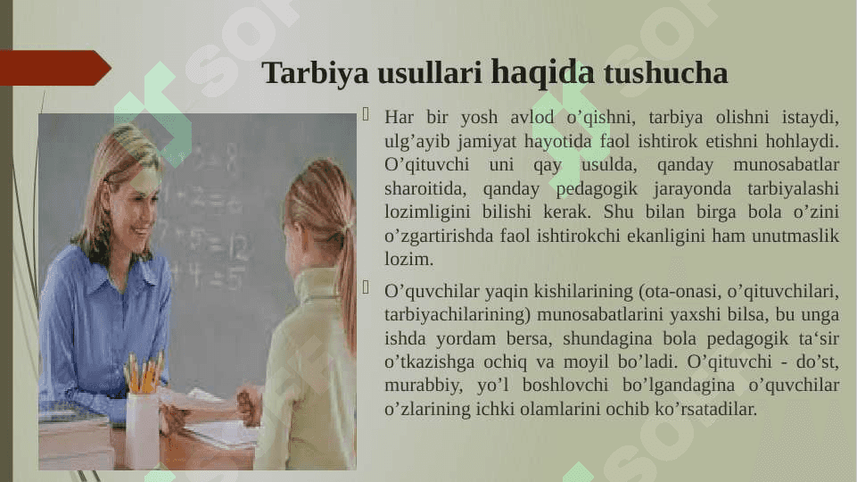 Tarbiya usullari va shakllari 3