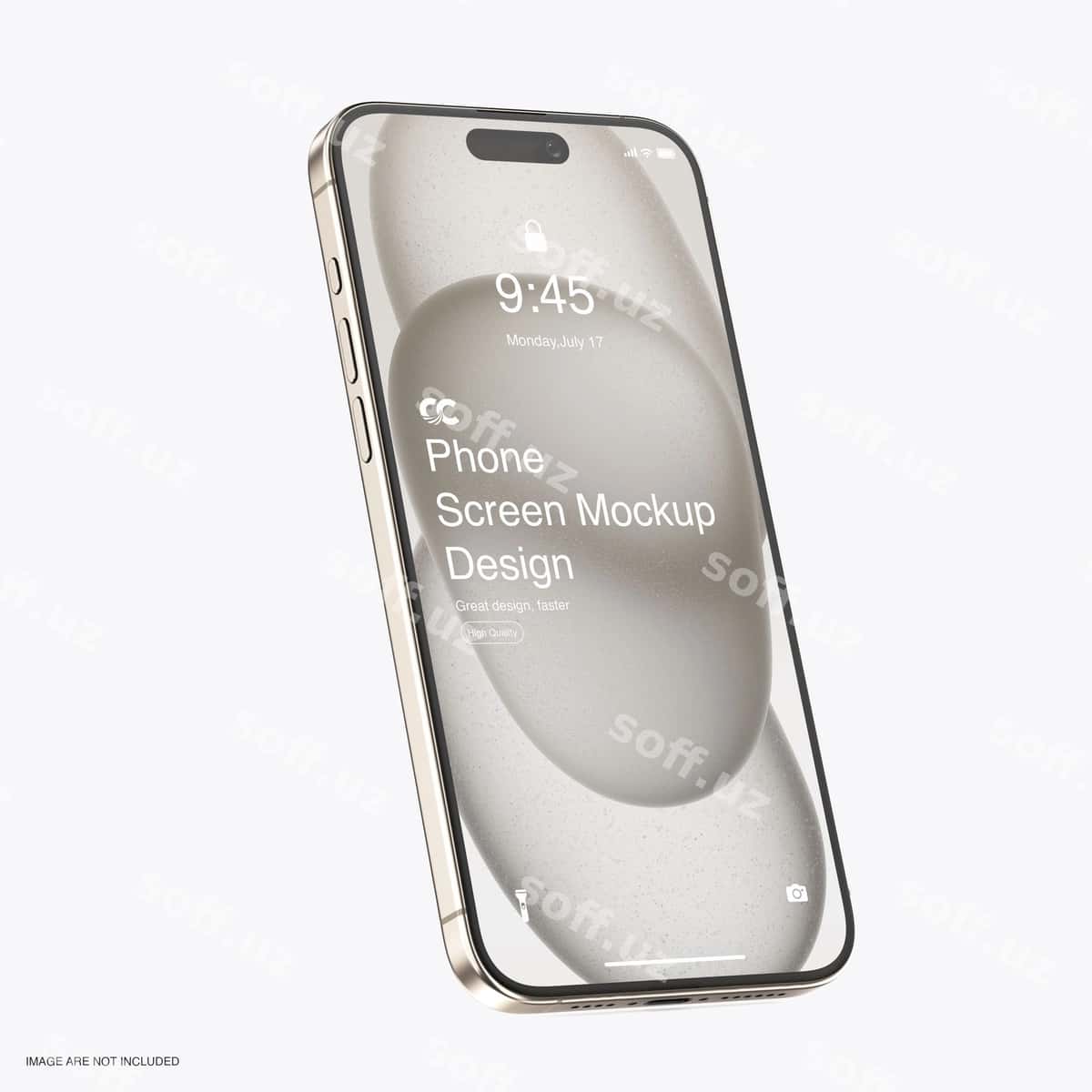 Suza akilliy telefon namunasi | Floating smartphone mockup 1