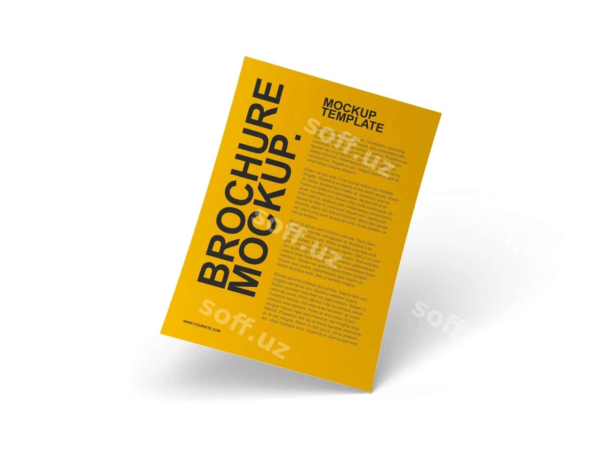 Flyer pamflet namunasi | Flyer pamphlet mockup 1