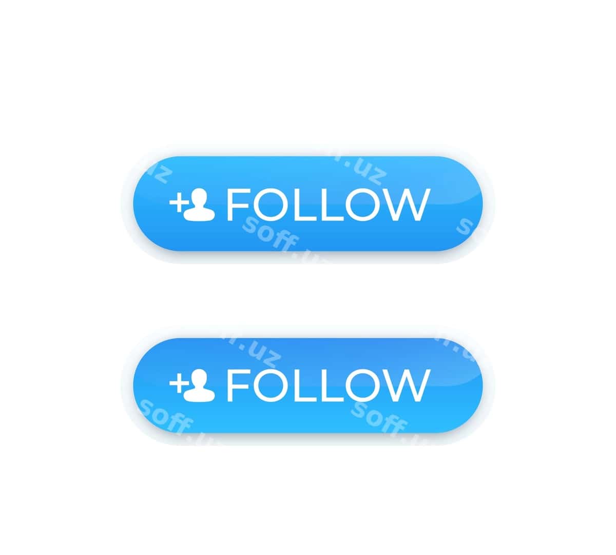 Follow tugmasi dizayn vektori | Follow button design vector 1