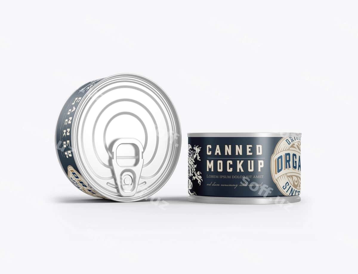 Ovqat mockup bo'lishi mumkin | Food can mockup 1